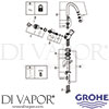 Grohe 21337001 Mixer Spare Tech Diagram