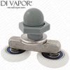 Double Shower Door Roller 