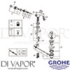 Grohe 21390001 Mixer Spare Tech Diagram