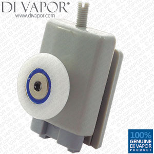 Single Plastic Bottom Spring Shower Door Roller [22/24/26/28mm]