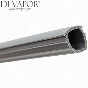 9.5mm Shower Channel Seal for Shower Door or Tray - Grey Colour