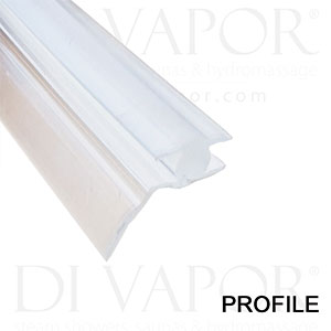 Shower Offset T-Shaped Rubber Channel Seal for Shower Screen or Door