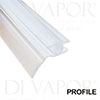 Shower Offset T-Shaped Rubber Channel Seal for Shower Screen or Door