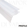 Shower Offset T-Shaped Rubber Channel Seal for Shower Screen or Door