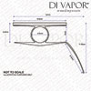 Shower Offset T-Shaped Rubber Channel Seal for Shower Screen or Door