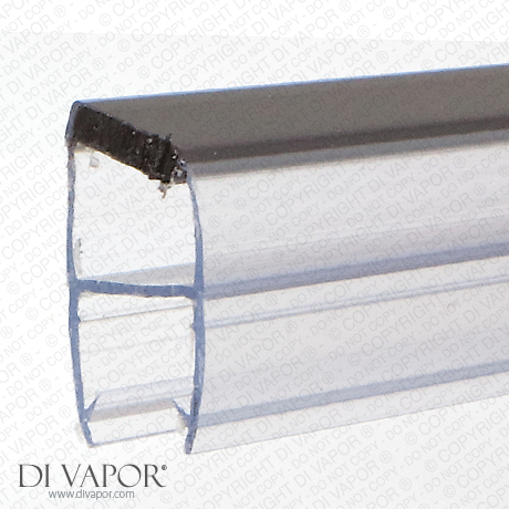 Angled Magnetic Shower Door Seal | 4-6mm/8mm/10mm Glass | 85cm/200cm