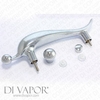 Curved Shower Door Handle