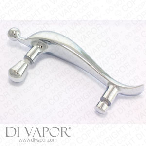 145mm Metal Shower Door Handle | 14.5cm Hole to Hole