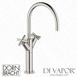 Dornbracht Tara Single-Hole Basin Mixer with Raised Base without Pop-Up Waste - Brushed Platinum 22 533 892-06 Spare Parts