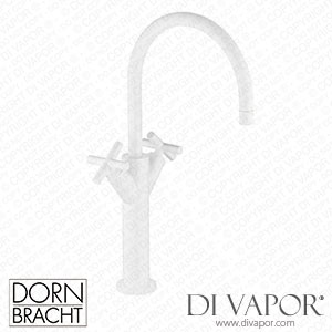 Dornbracht Tara Single-Hole Basin Mixer with Raised Base without Pop-Up Waste - Matte White 22 533 892-10 Spare Parts
