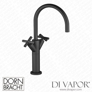 Dornbracht Tara Single-Hole Basin Mixer with Raised Base without Pop-Up Waste - Matte Black 22 533 892-33 Spare Parts