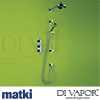 Matki Absolute Dual Outlet Thermostatic Shower Mixer Easy Clean Shower Rose Slide Rail Kit Spare Par