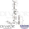 Grohe 23029000 Mixer Spare Tech Diagram