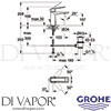 Grohe 23029AL0 Mixer Spare Diagram