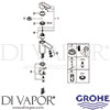 Grohe 2304200A Mixer Spare Diagram