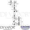 Grohe 23055002 Mixer Spare diagram