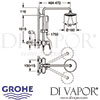 Grohe Eurodisc Cosmopolitan System 180 Shower System Single Lever Mixer Dimensions