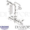 Grohe Eurodisc Cosmopolitan System 180 Shower System Single Lever Mixer Spares