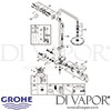 Grohe Euphoria Eurodisc Cosmopolitan System 210 Shower System Single Lever Mixer Spares