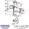Grohe Veris Single-Lever Basin Mixer M-Size Dimensions