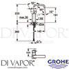 Grohe 23076000 Mixer Spare Diagra