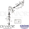 Grohe 23076000 Mixer Spare Tech Diagram