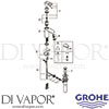 Grohe 23084000 Mixer Spare Tech Diagram