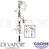 Grohe 23085000 Mixer Spare Tech Diagram