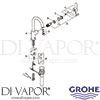 Grohe 23093000 Mixer Spare Tech Diagram
