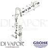Grohe 23095000 Mixer Spare Tech Diagram