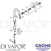 Grohe 23096000 Mixer Spare Tech Diagram