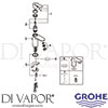 Grohe 23101000 Mixer Spare Tech Diagram