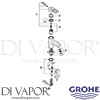 Grohe 23105000 Mixer Spare Diagram