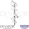 Grohe 23106000 Mixer Spare Diagram