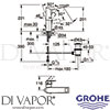 Grohe 23109AL0 Mixer Spare Diagram