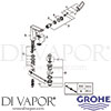 Grohe 23109AL0 Mixer Spare Tech Diagram