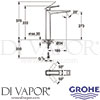 Grohe 23114000 Mixer Spare Diagram