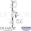 Grohe 2311500A Spare Tech Diagram