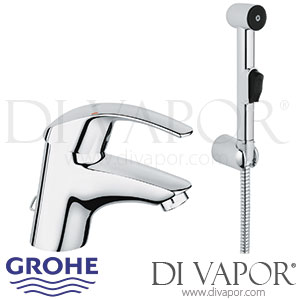 Grohe 23124000 Eurosmart Single-Lever Basin Mixer (1/2 Inch) S-Size Spare Parts