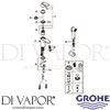 Grohe 23125000 Mixer Spare Diagram