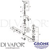 Grohe 23127000 Mixer Spare Diagram