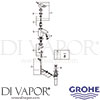 Grohe 2312900A Mixer Spare Diagram