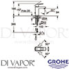 Grohe 23131000 Mixer Spare Diagram