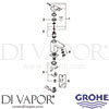Grohe 23132000 Mixer Spare Diagram