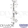 Grohe 2313200E Mixer Spare Diagram