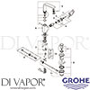 Grohe 2313500E Mixer Spare Diagram