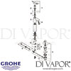 Grohe Eurocube Single-Lever Basin Mixer XL-Size Spares