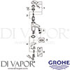Grohe 23165000 Mixer Spare Tech Diagram