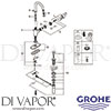Grohe 23173000 Mixer Spare Diagram