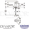 Grohe 23186000 Mixer Spare Diagram